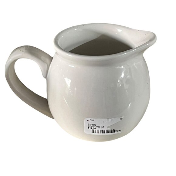 Rae Dunn Artisan Collection "Home" Cream Pitcher 7 Stem Flowers By Magenta - Picture 2 of 3